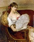 Famous Femme Paintings - Femme a leventail
